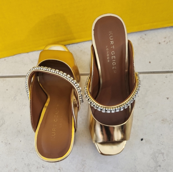 Kurt Geiger Gold Women's Shoes - Picture 2 of 9